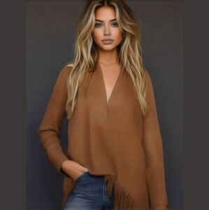 - Hollister Get Your  Costal Cowgirl Vibe On with These Suede Fringe Hem jacket